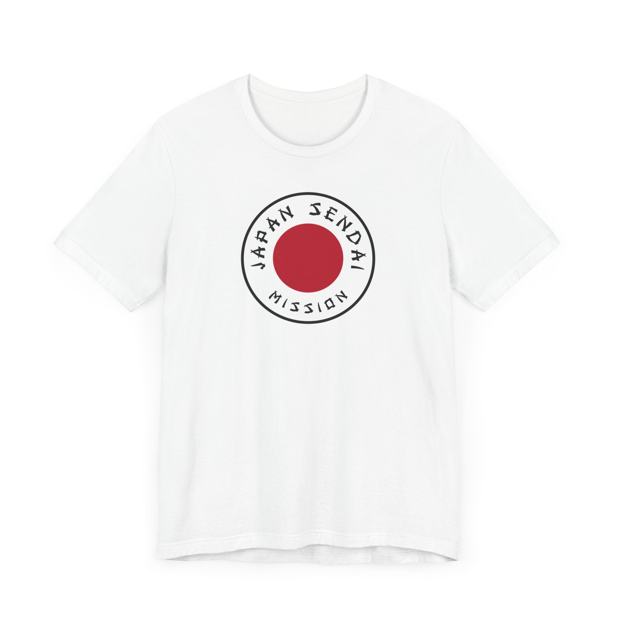 Japan Sendai Mission Flag Logo (White Border) T-shirt - Latter-Day Saint LDS Missionary Gift - Book of Mormon