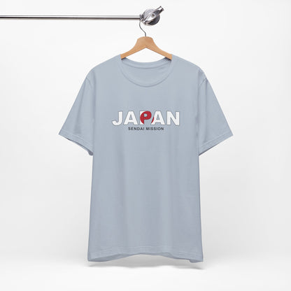 Japan Sendai Mission Flag Title T-shirt - Latter-Day Saint LDS Missionary Gift - Book of Mormon