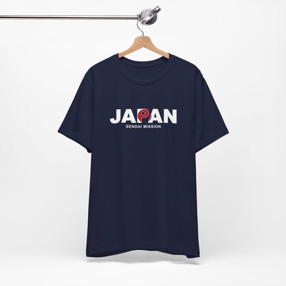 Japan Sendai Mission Flag Title T-shirt - Latter-Day Saint LDS Missionary Gift - Book of Mormon