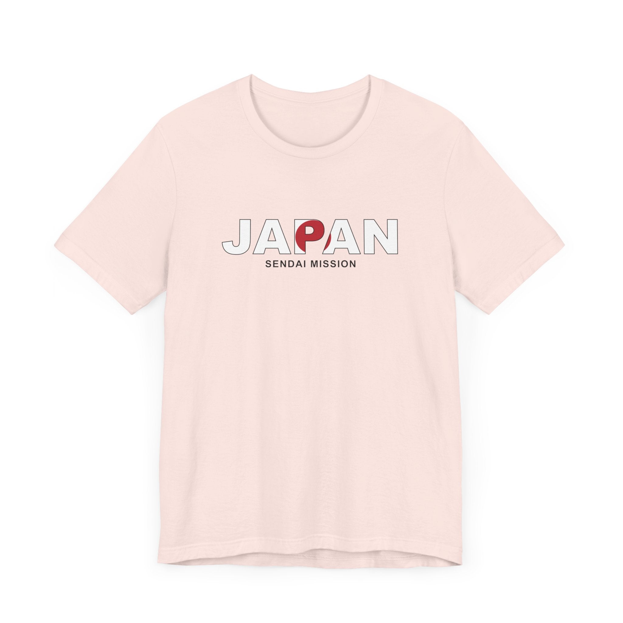 Japan Sendai Mission Flag Title T-shirt - Latter-Day Saint LDS Missionary Gift - Book of Mormon