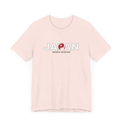 Japan Sendai Mission Flag Title T-shirt - Latter-Day Saint LDS Missionary Gift - Book of Mormon