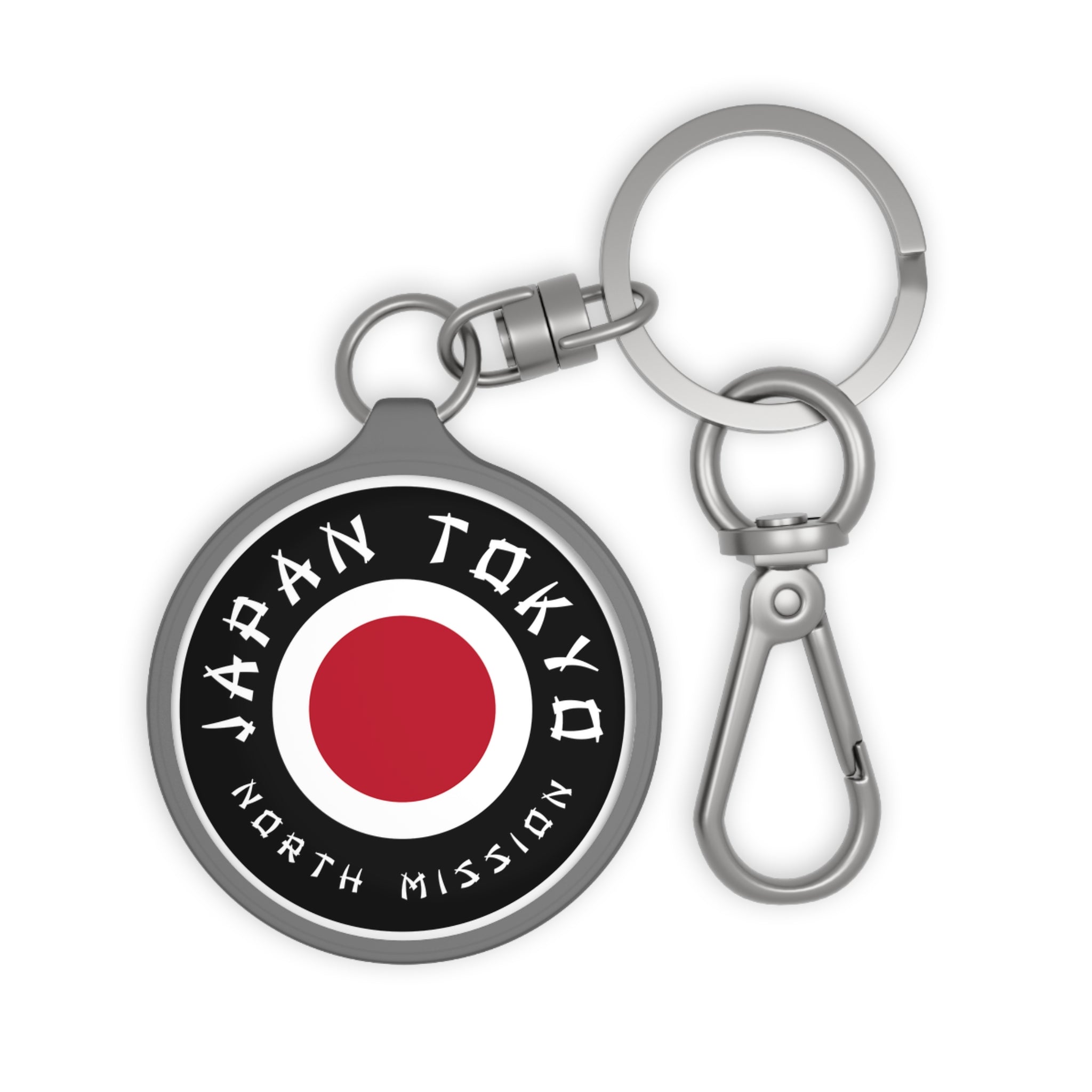 Japan Tokyo North Mission Circle Flag Key Tag - Latter-Day Saint LDS Missionary Gift - Book of Mormon