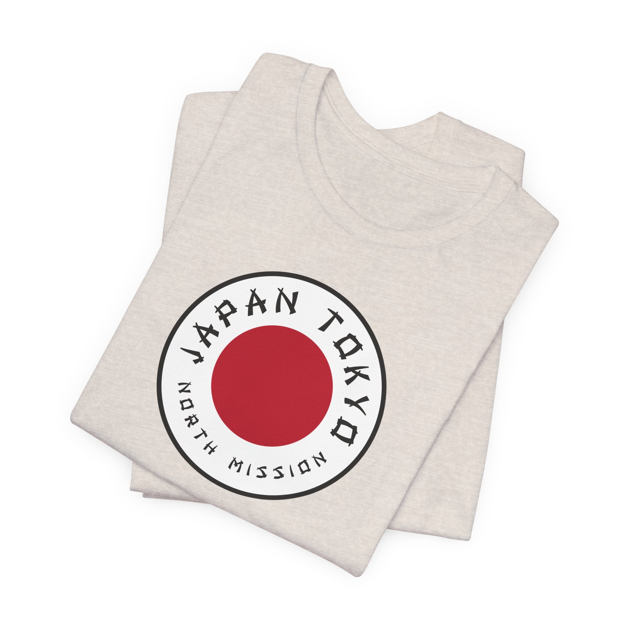 Japan Tokyo North Mission Flag Logo (White Border) T-shirt - Latter-Day Saint LDS Missionary Gift - Book of Mormon