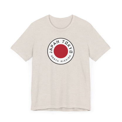 Japan Tokyo North Mission Flag Logo (White Border) T-shirt - Latter-Day Saint LDS Missionary Gift - Book of Mormon