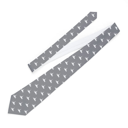 Johannesburg South Africa Temple Patterned Neck Tie for Elders (Grey) - Mission Wishlist - LDS Missionary Gift Store