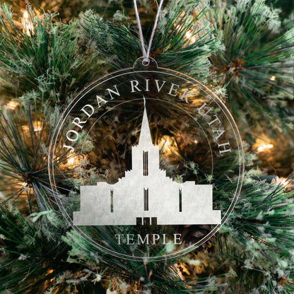 Jordan River Utah Temple Christmas Ornament - Latter-Day Saint LDS Missionary Gift - Book of Mormon