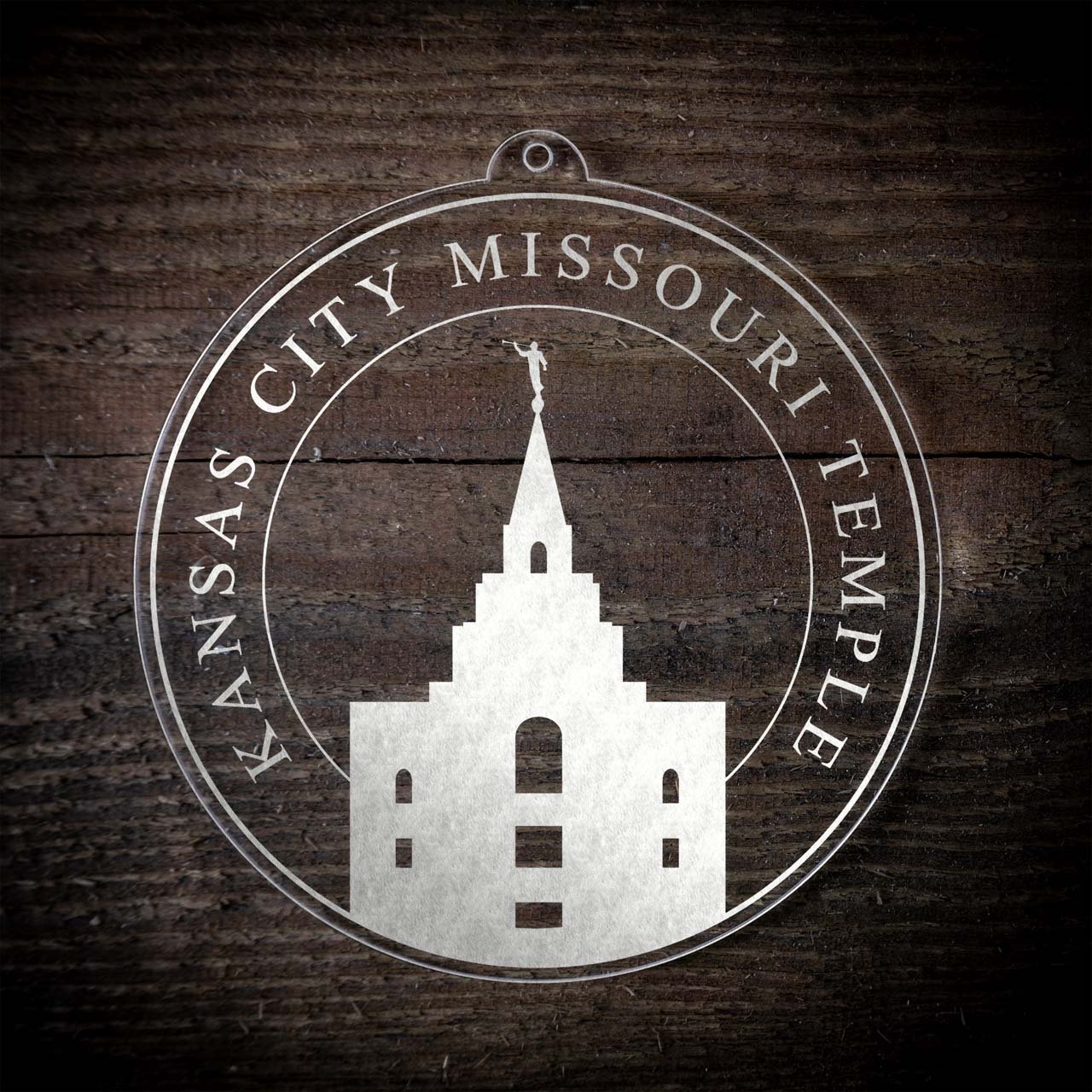 Kansas City Missouri Temple Christmas Ornament - Latter-Day Saint LDS Missionary Gift - Book of Mormon