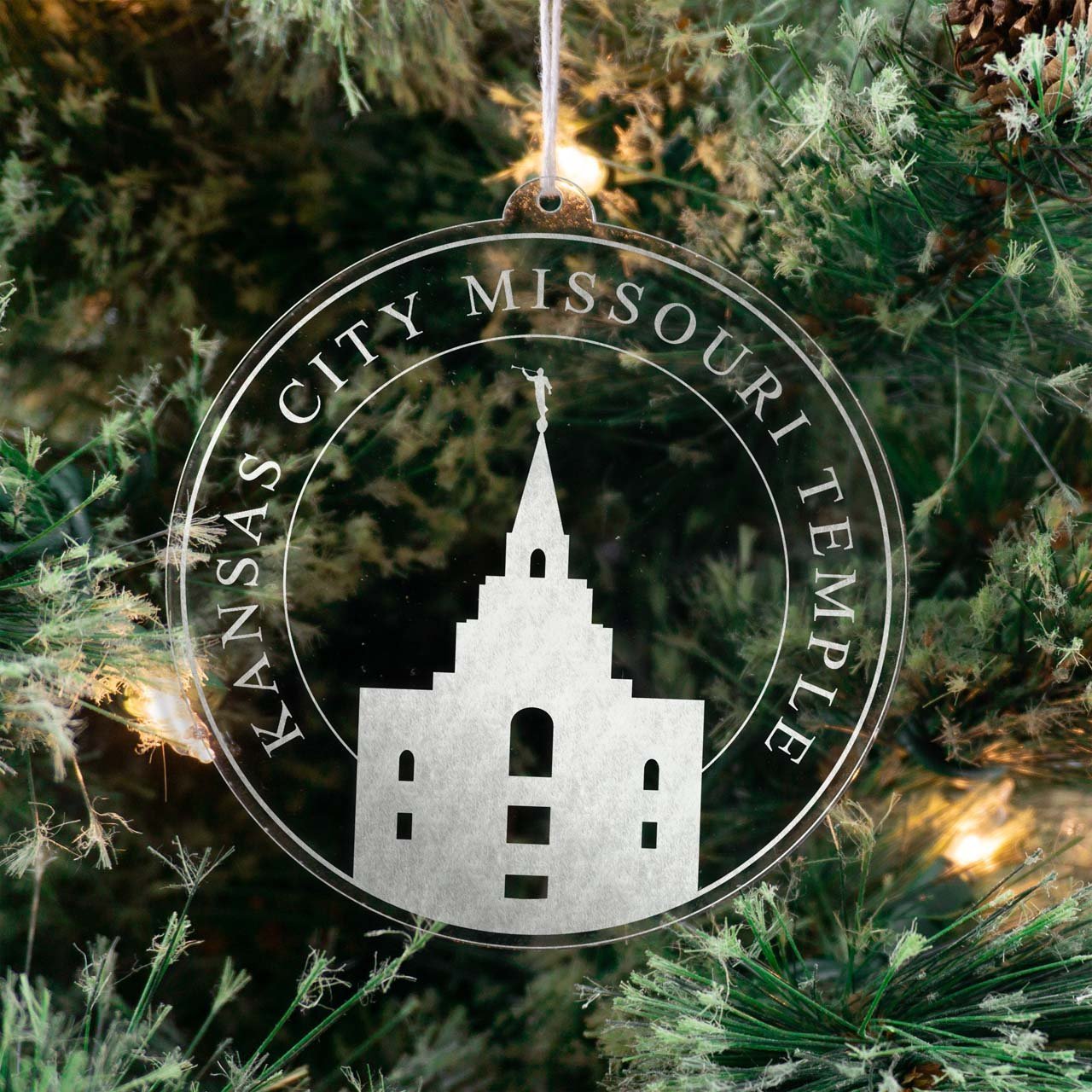 Kansas City Missouri Temple Christmas Ornament - Latter-Day Saint LDS Missionary Gift - Book of Mormon