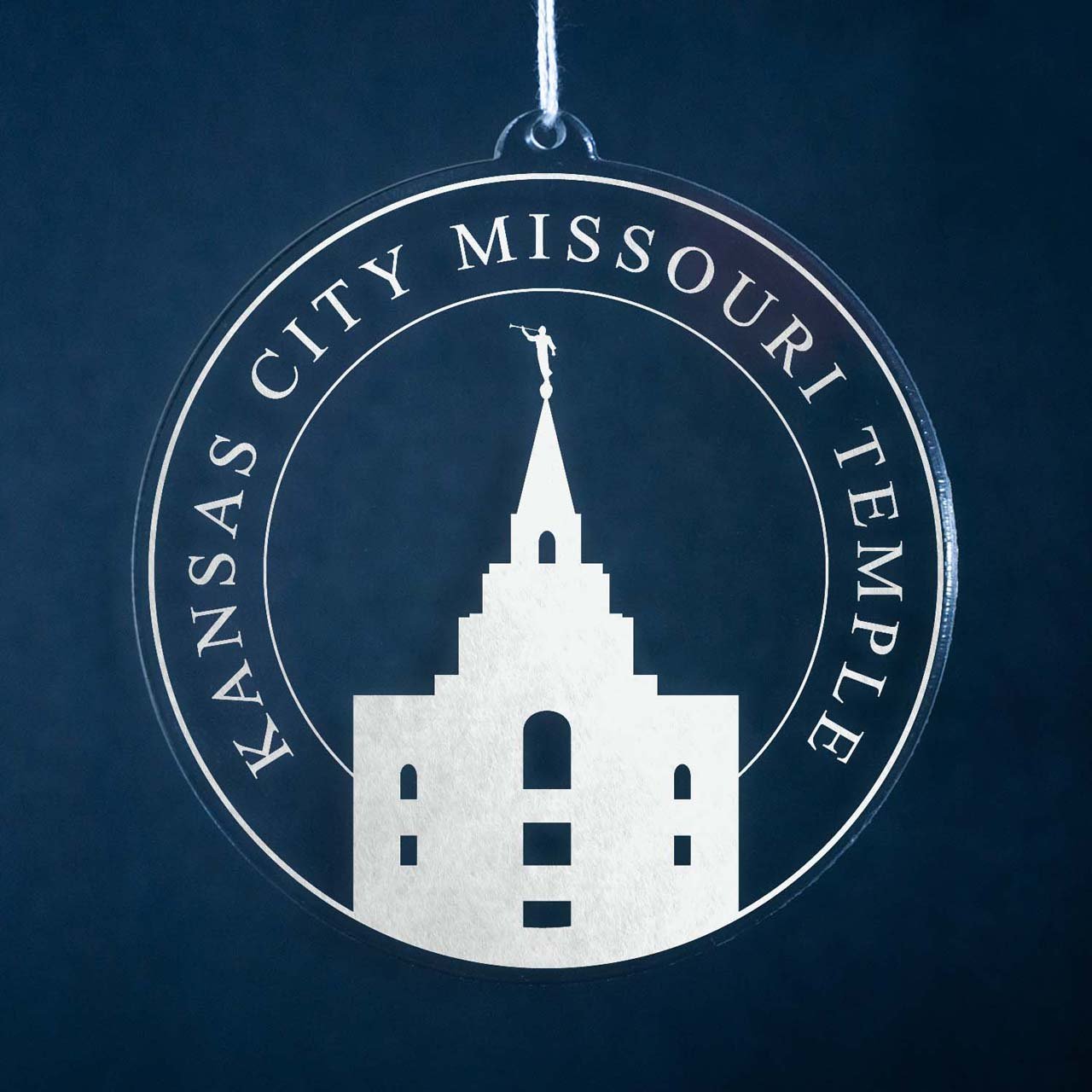 Kansas City Missouri Temple Christmas Ornament - Latter-Day Saint LDS Missionary Gift - Book of Mormon