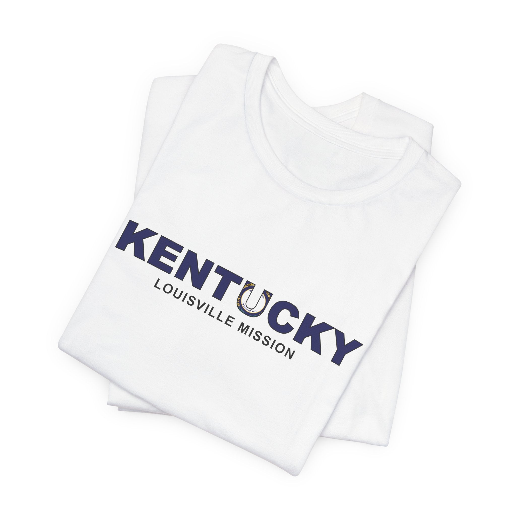 Kentucky Louisville Mission Flag Title T-shirt - Latter-Day Saint LDS Missionary Gift - Book of Mormon