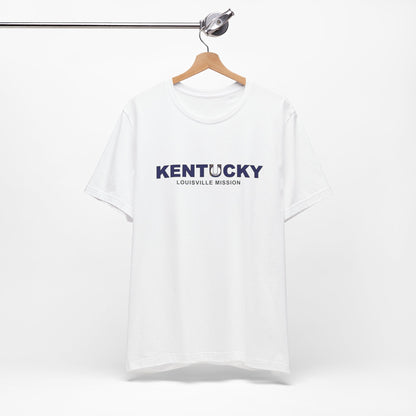 Kentucky Louisville Mission Flag Title T-shirt - Latter-Day Saint LDS Missionary Gift - Book of Mormon