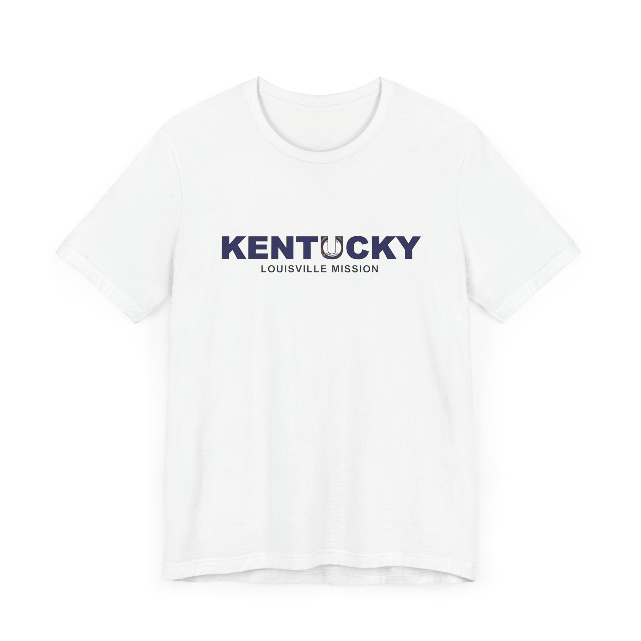 Kentucky Louisville Mission Flag Title T-shirt - Latter-Day Saint LDS Missionary Gift - Book of Mormon