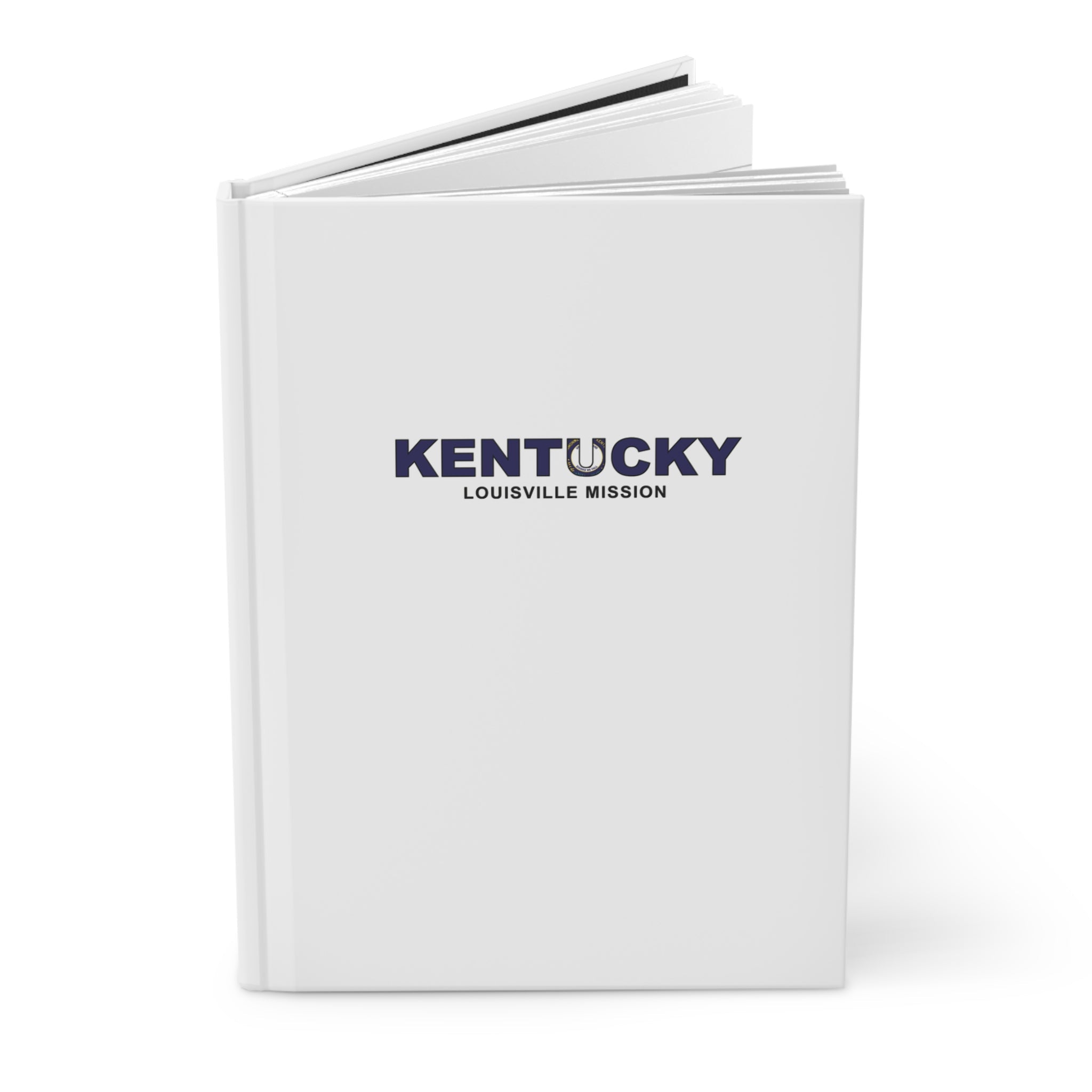 Kentucky Louisville Mission Flag Title White Hardcover Journal Matte - Latter-Day Saint LDS Missionary Gift - Book of Mormon