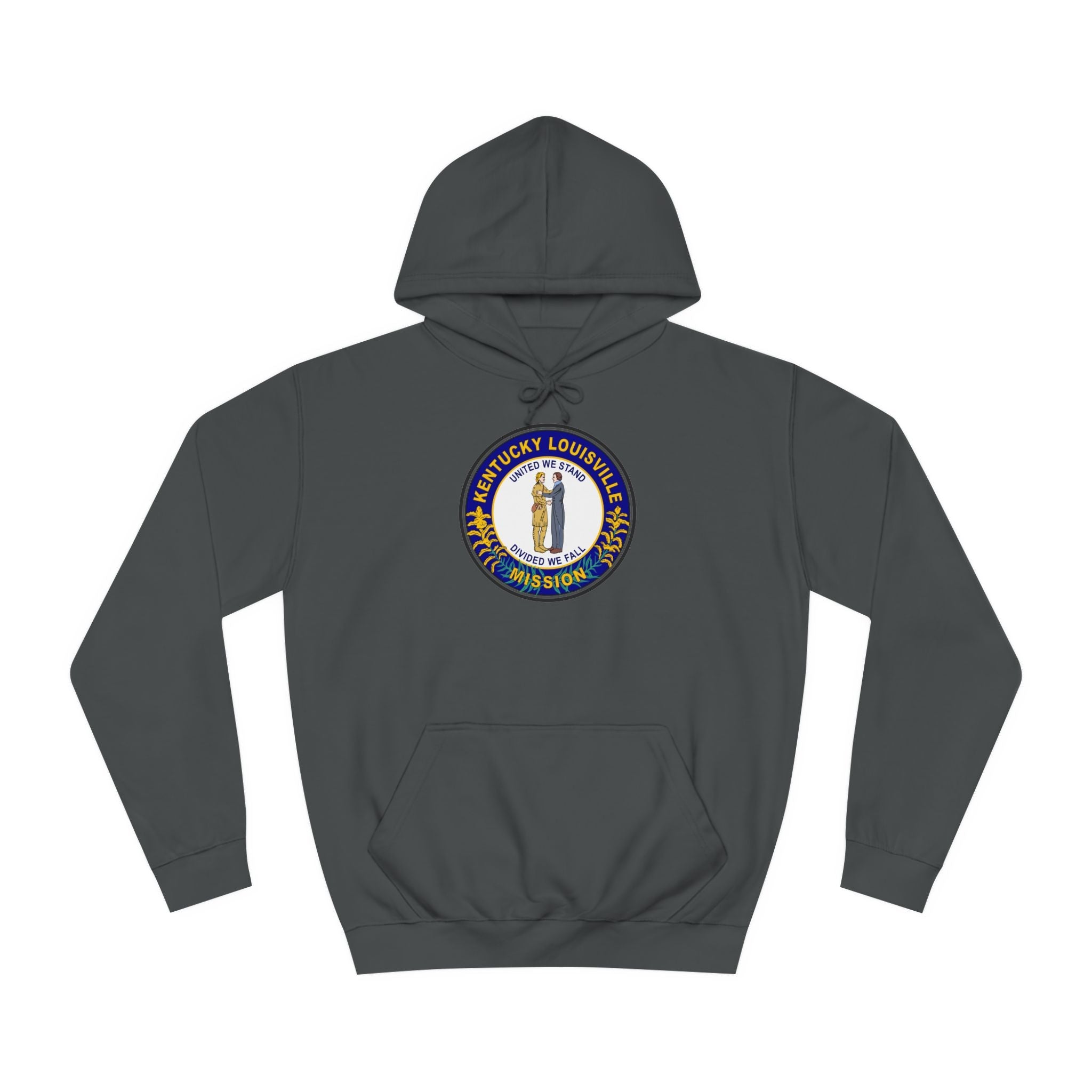 Kentucky Louisville Mission State Flag Logo (Black Border) College Hoodie