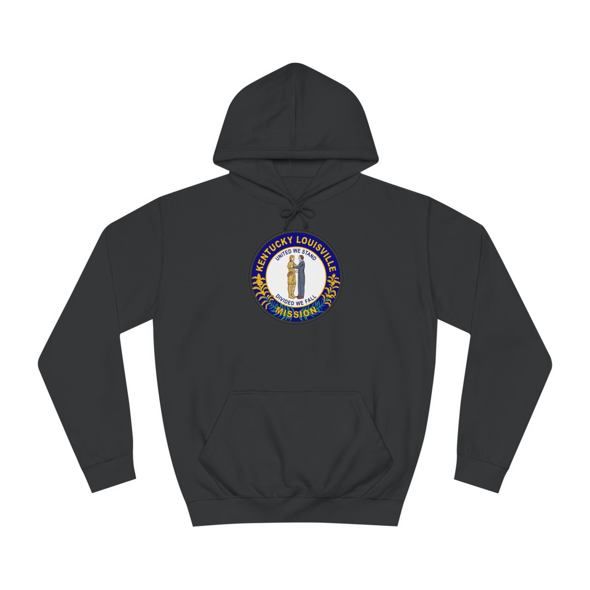 Kentucky Louisville Mission State Flag Logo (Black Border) College Hoodie