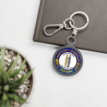 Kentucky Louisville Mission State Flag Logo Key Tag - Mission Wishlist - LDS Missionary Gift Store