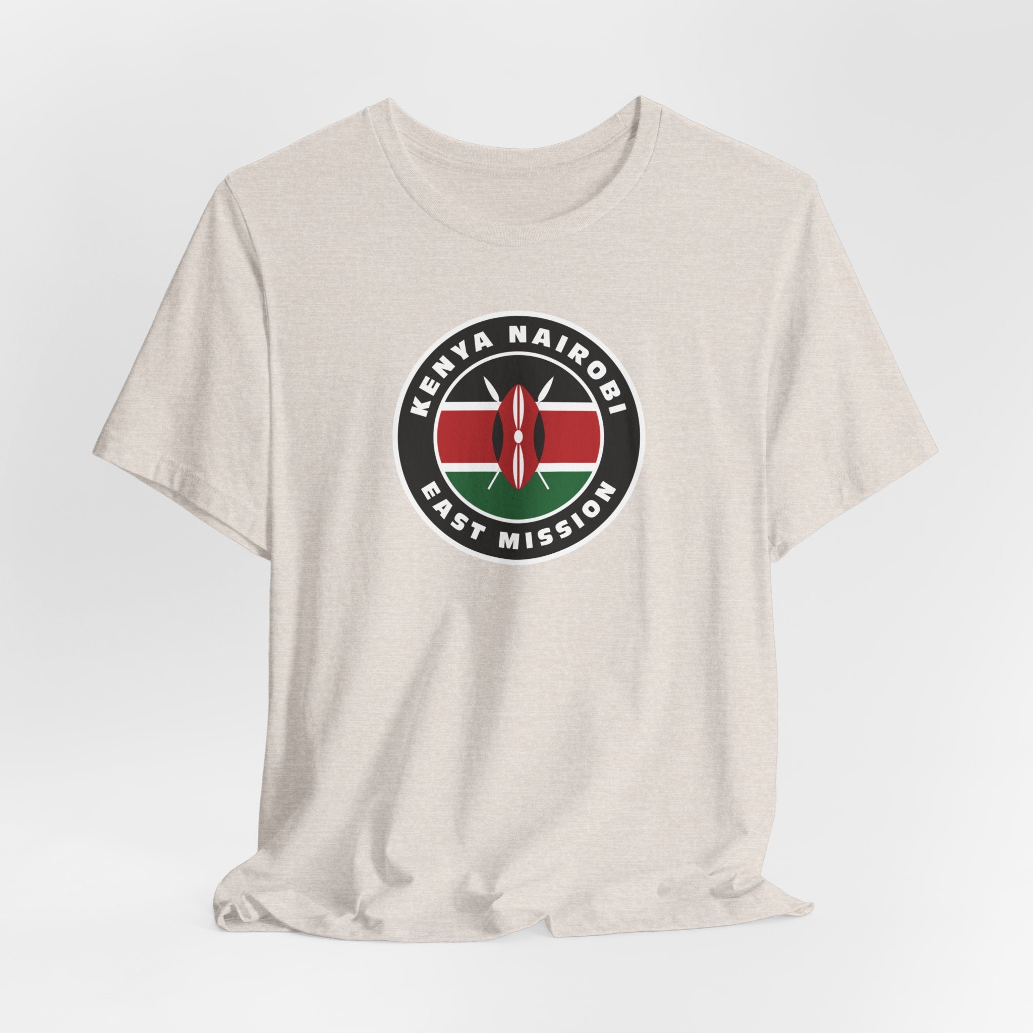 Kenya Nairobi East Mission Flag Logo (Black Border) T-shirt - Latter-Day Saint LDS Missionary Gift - Book of Mormon