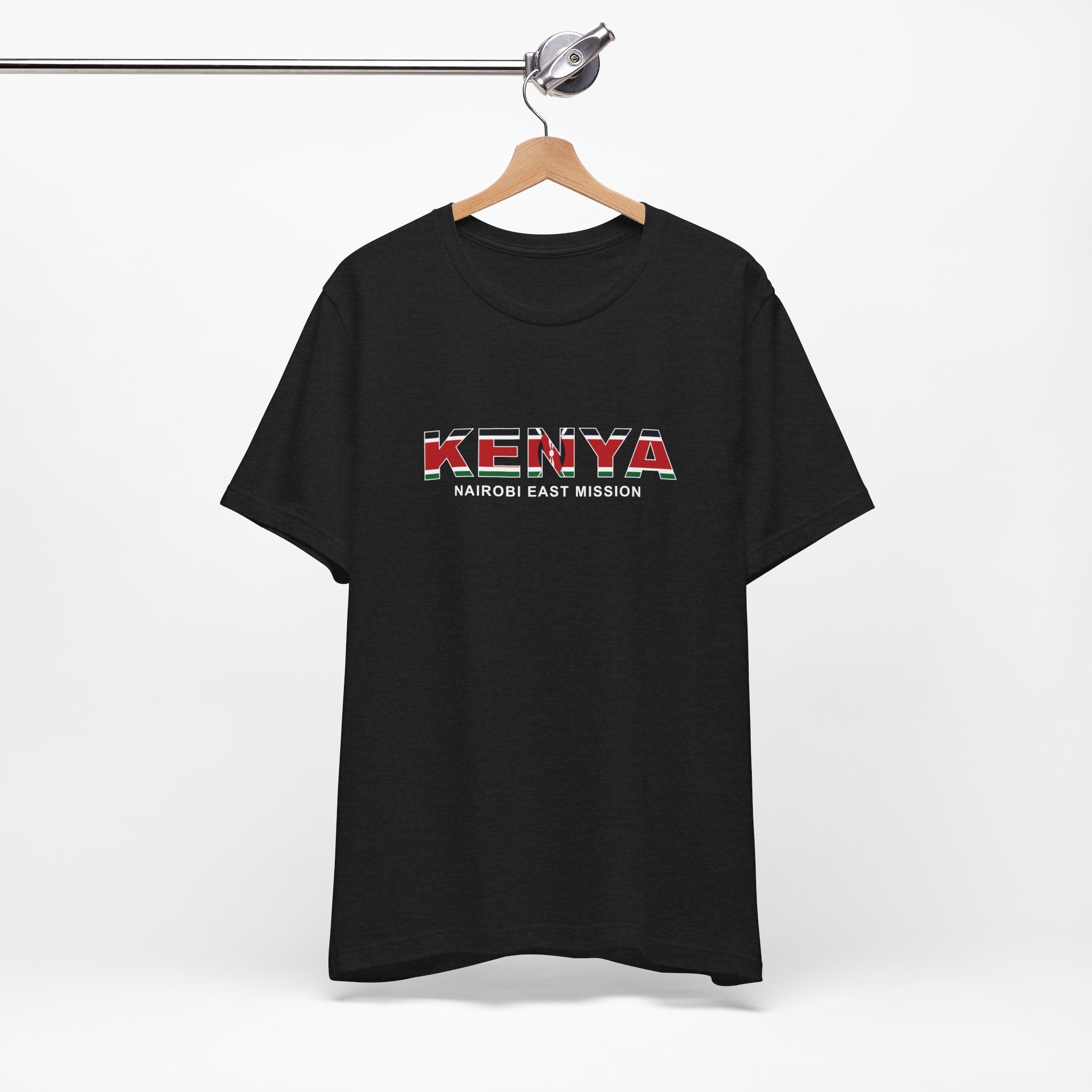 Kenya Nairobi East Mission Flag Title T-shirt - Latter-Day Saint LDS Missionary Gift - Book of Mormon