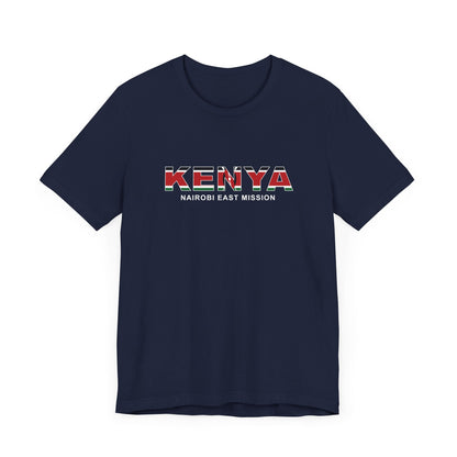 Kenya Nairobi East Mission Flag Title T-shirt - Latter-Day Saint LDS Missionary Gift - Book of Mormon