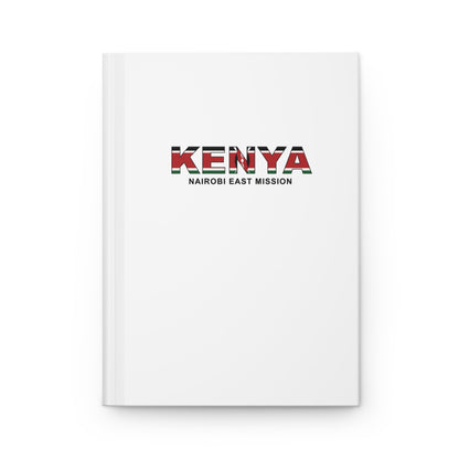 Kenya Nairobi East Mission Flag Title White Hardcover Journal Matte - Latter-Day Saint LDS Missionary Gift - Book of Mormon