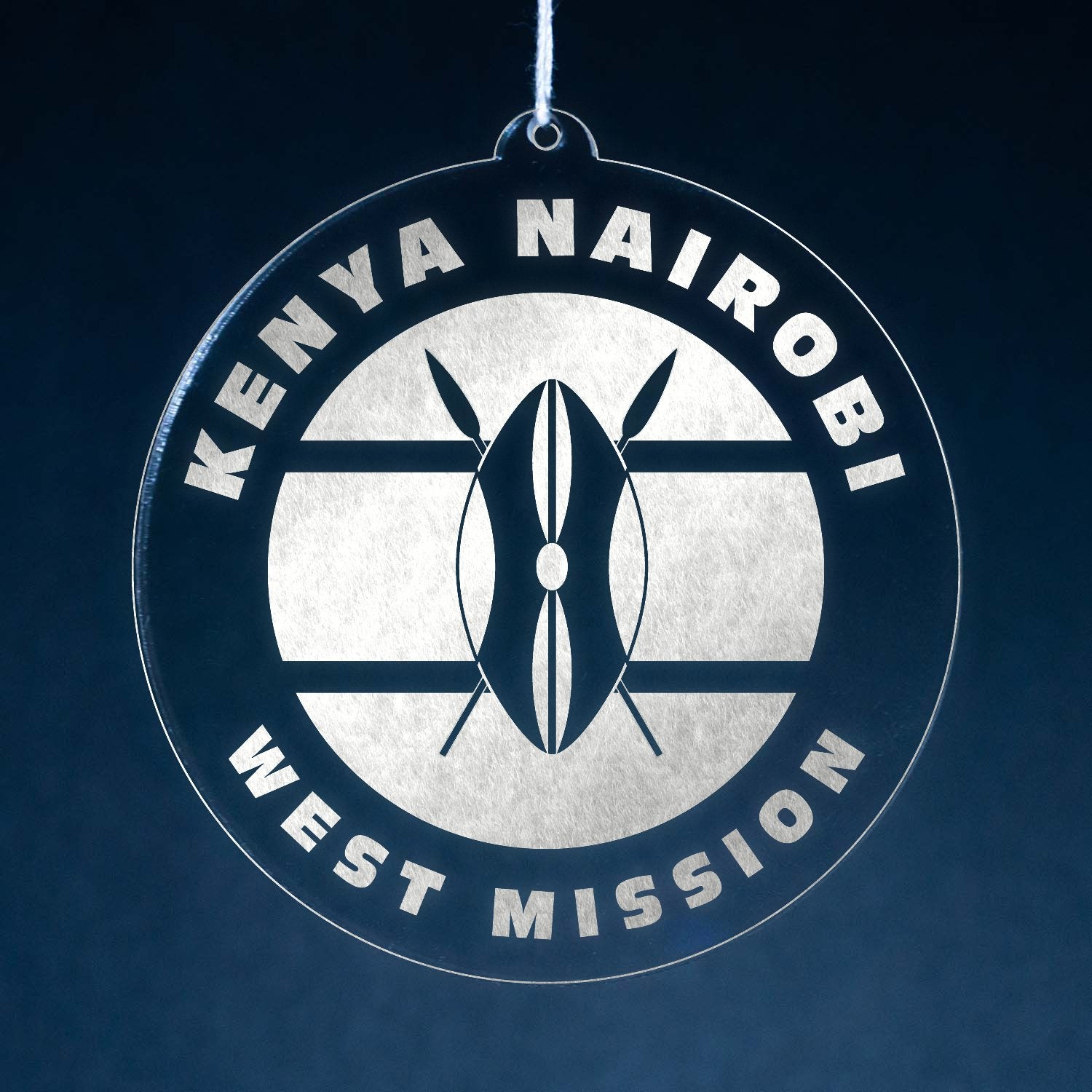 LDS Kenya Nairobi West Mission Christmas Ornament