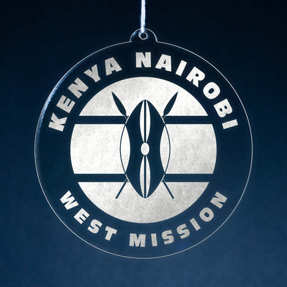 LDS Kenya Nairobi West Mission Christmas Ornament