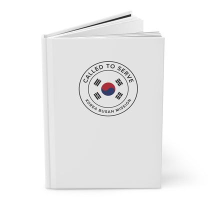 Korea Busan Mission Circle Flag Called to Serve White Hardcover Journal Matte - Latter-Day Saint LDS Missionary Gift - Book of Mormon