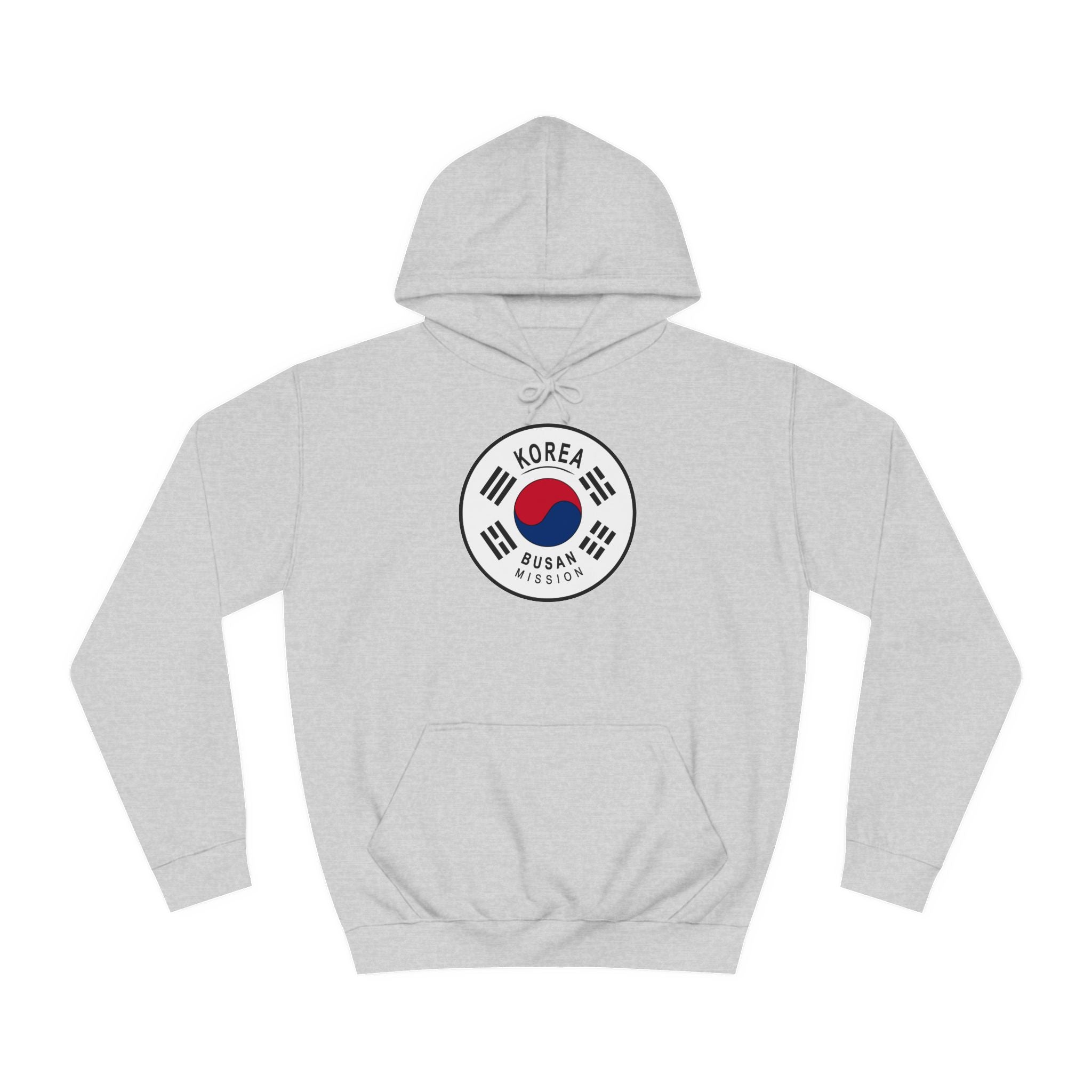 Korea Busan Mission Flag Logo (White Border) College Hoodie - Latter-Day Saint LDS Missionary Gift - Book of Mormon