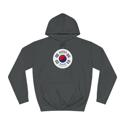 Korea Busan Mission Flag Logo (White Border) College Hoodie - Latter-Day Saint LDS Missionary Gift - Book of Mormon