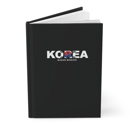 Korea Busan Mission Flag Title Black Hardcover Journal Matte - Latter-Day Saint LDS Missionary Gift - Book of Mormon