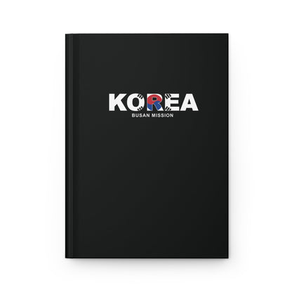 Korea Busan Mission Flag Title Black Hardcover Journal Matte - Latter-Day Saint LDS Missionary Gift - Book of Mormon