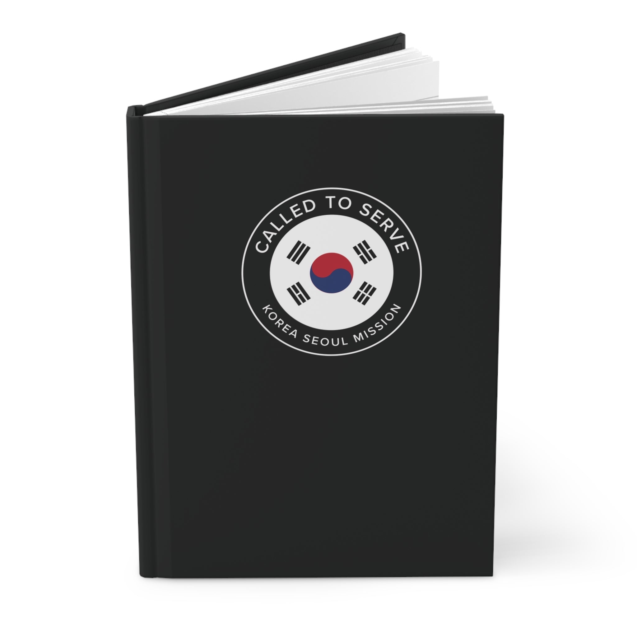 Korea Seoul Mission Circle Flag Called to Serve Black Hardcover Journal Matte - Latter-Day Saint LDS Missionary Gift - Book of Mormon