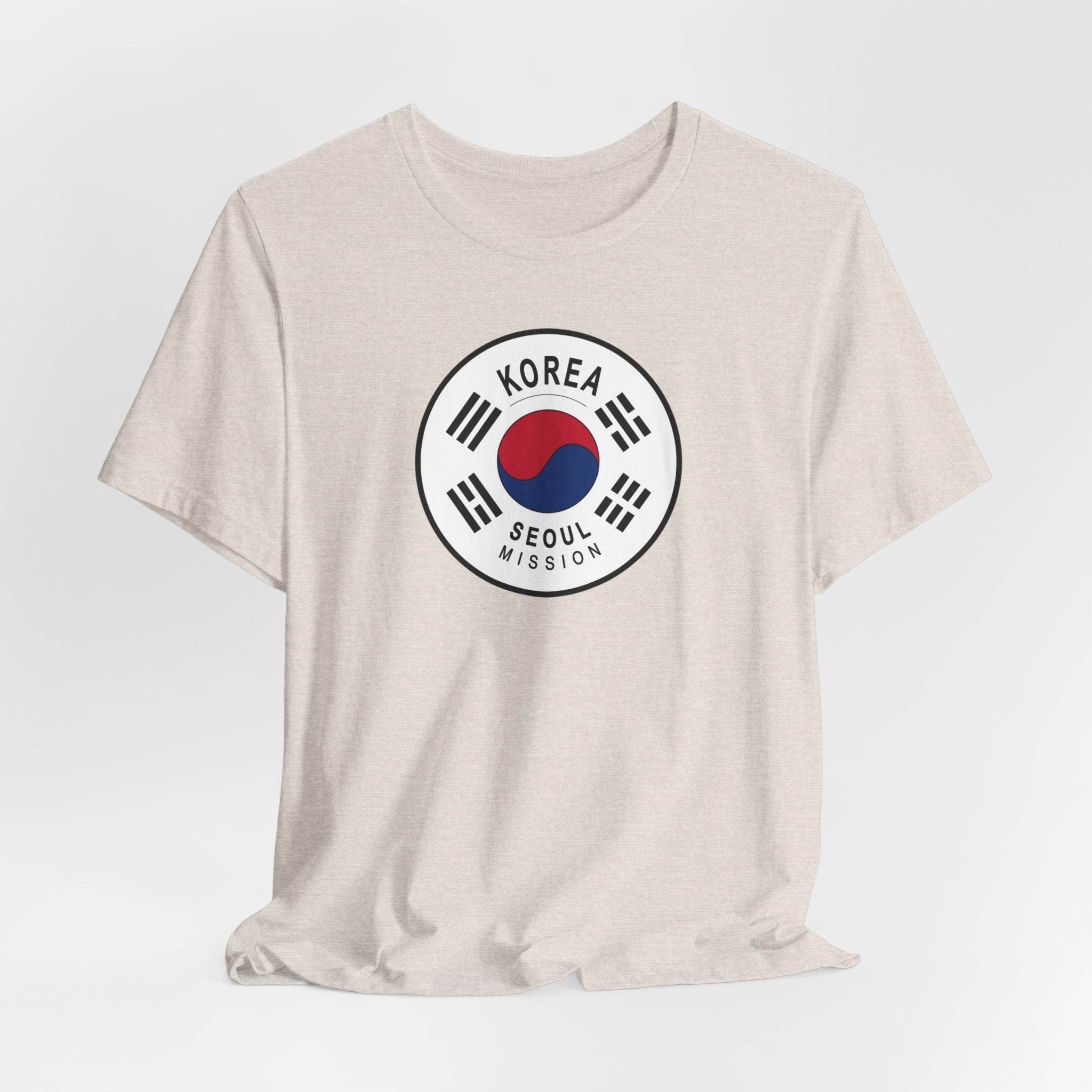 Korea Seoul Mission Flag Logo (White Border) T-shirt - Latter-Day Saint LDS Missionary Gift - Book of Mormon