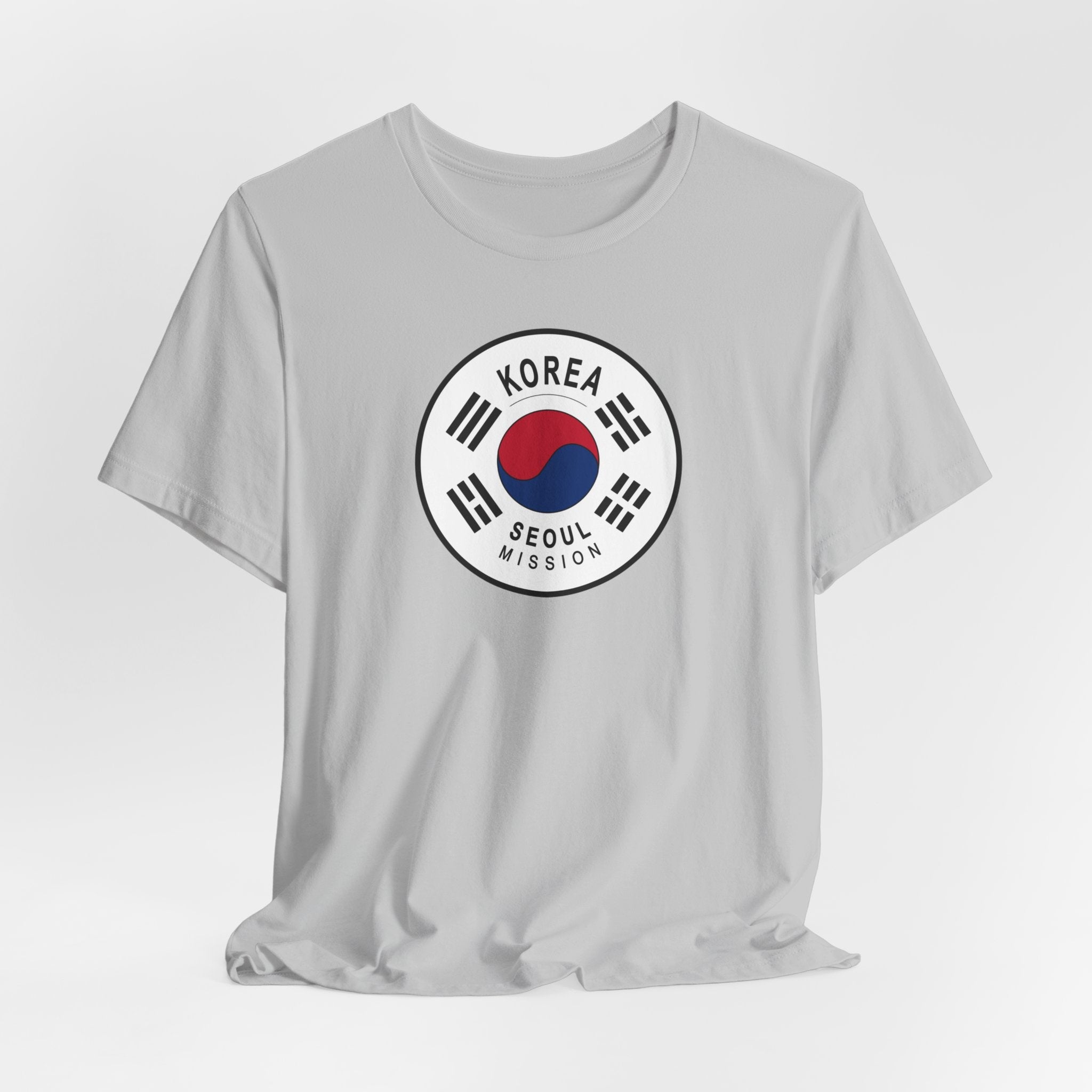 Korea Seoul Mission Flag Logo (White Border) T-shirt - Latter-Day Saint LDS Missionary Gift - Book of Mormon