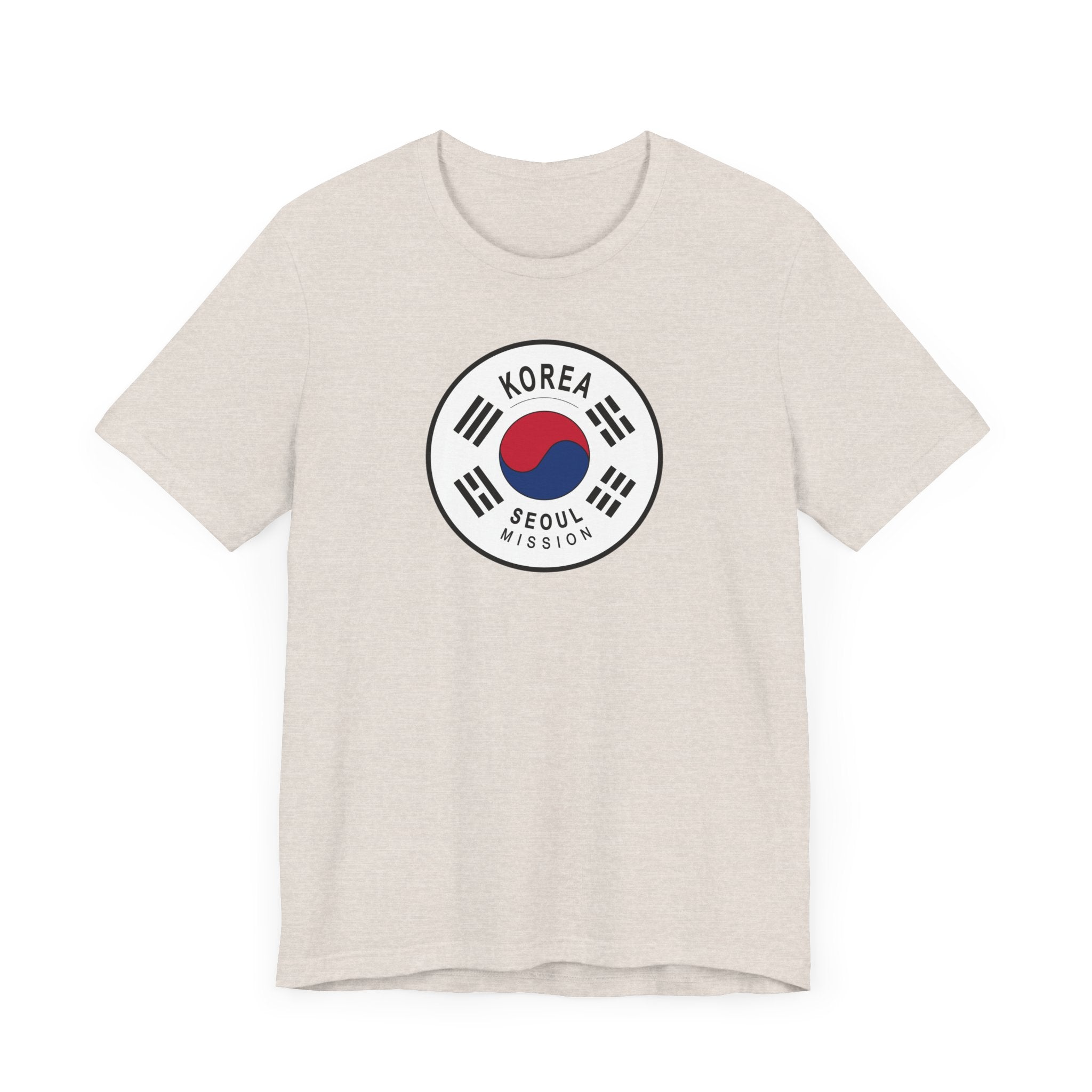 Korea Seoul Mission Flag Logo (White Border) T-shirt - Latter-Day Saint LDS Missionary Gift - Book of Mormon