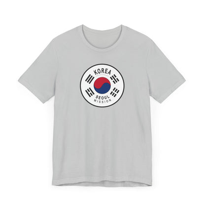 Korea Seoul Mission Flag Logo (White Border) T-shirt - Latter-Day Saint LDS Missionary Gift - Book of Mormon