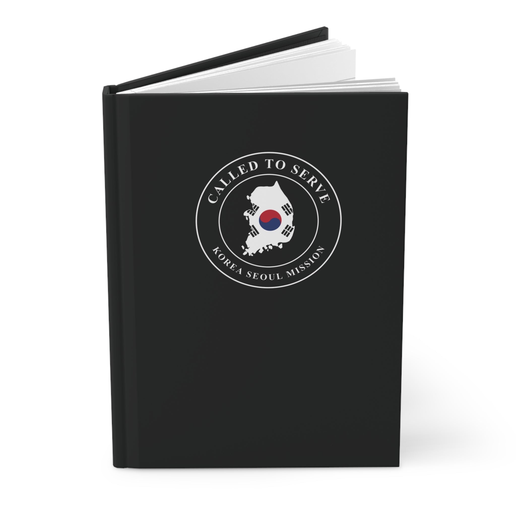 Korea Seoul Mission Flag Map Called to Serve Black Hardcover Journal Matte - Latter-Day Saint LDS Missionary Gift - Book of Mormon