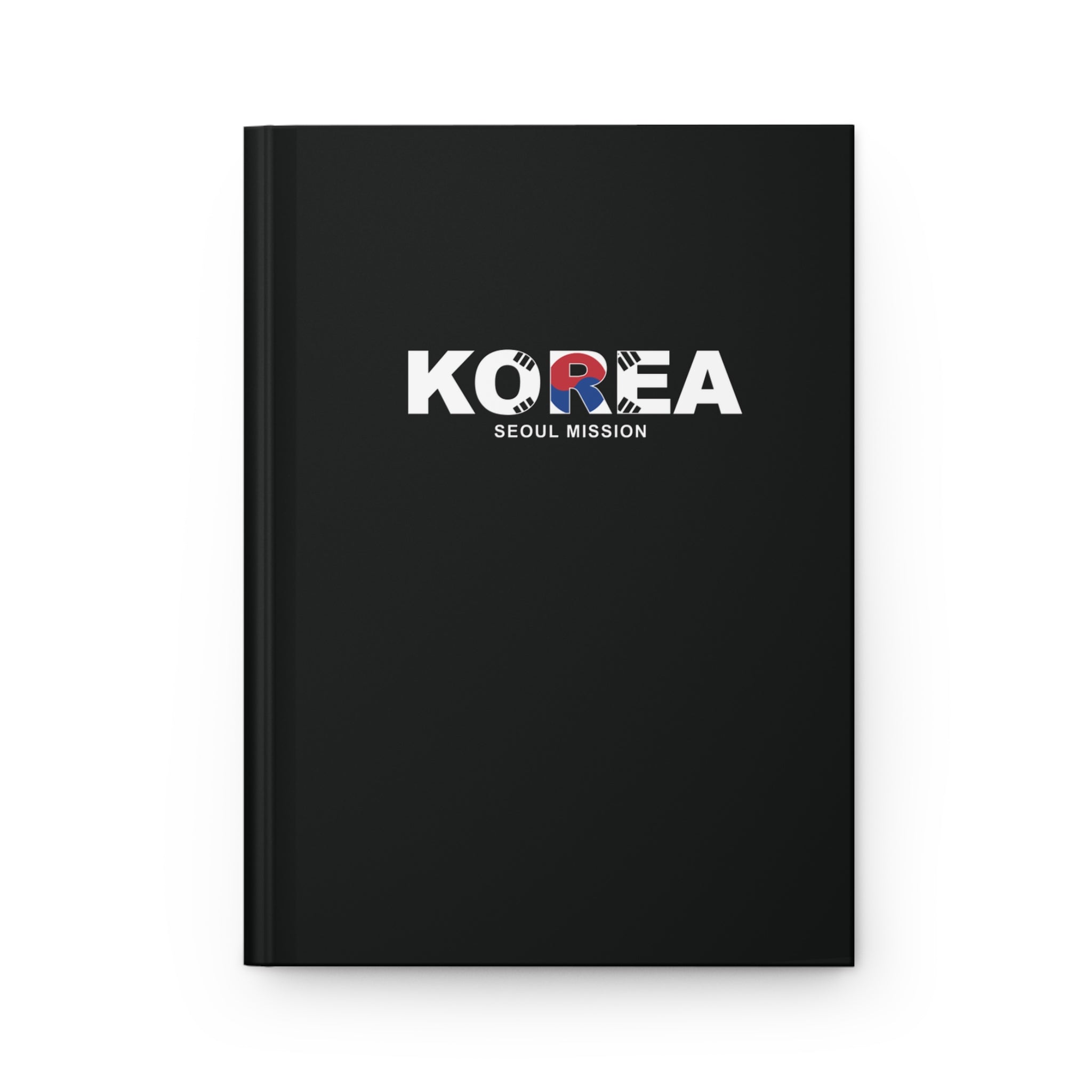 Korea Seoul Mission Flag Title Black Hardcover Journal Matte - Latter-Day Saint LDS Missionary Gift - Book of Mormon