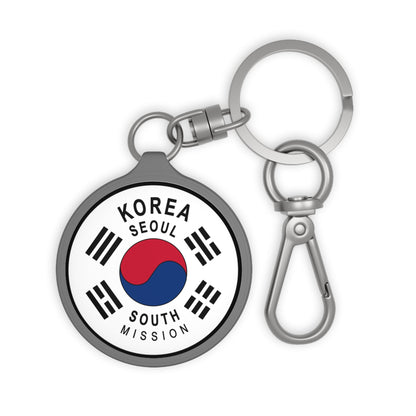 Korea Seoul South Mission Circle Flag Key Tag - Latter-Day Saint LDS Missionary Gift - Book of Mormon