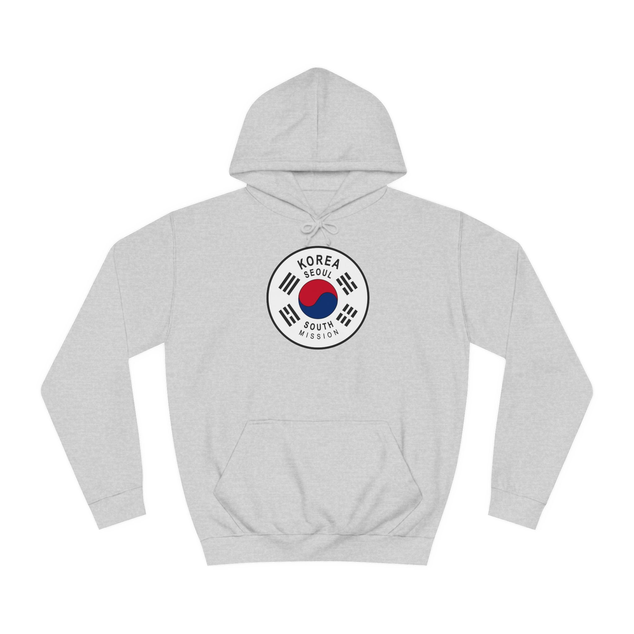 Korea Seoul South Mission Flag Logo (White Border) College Hoodie - Latter-Day Saint LDS Missionary Gift - Book of Mormon