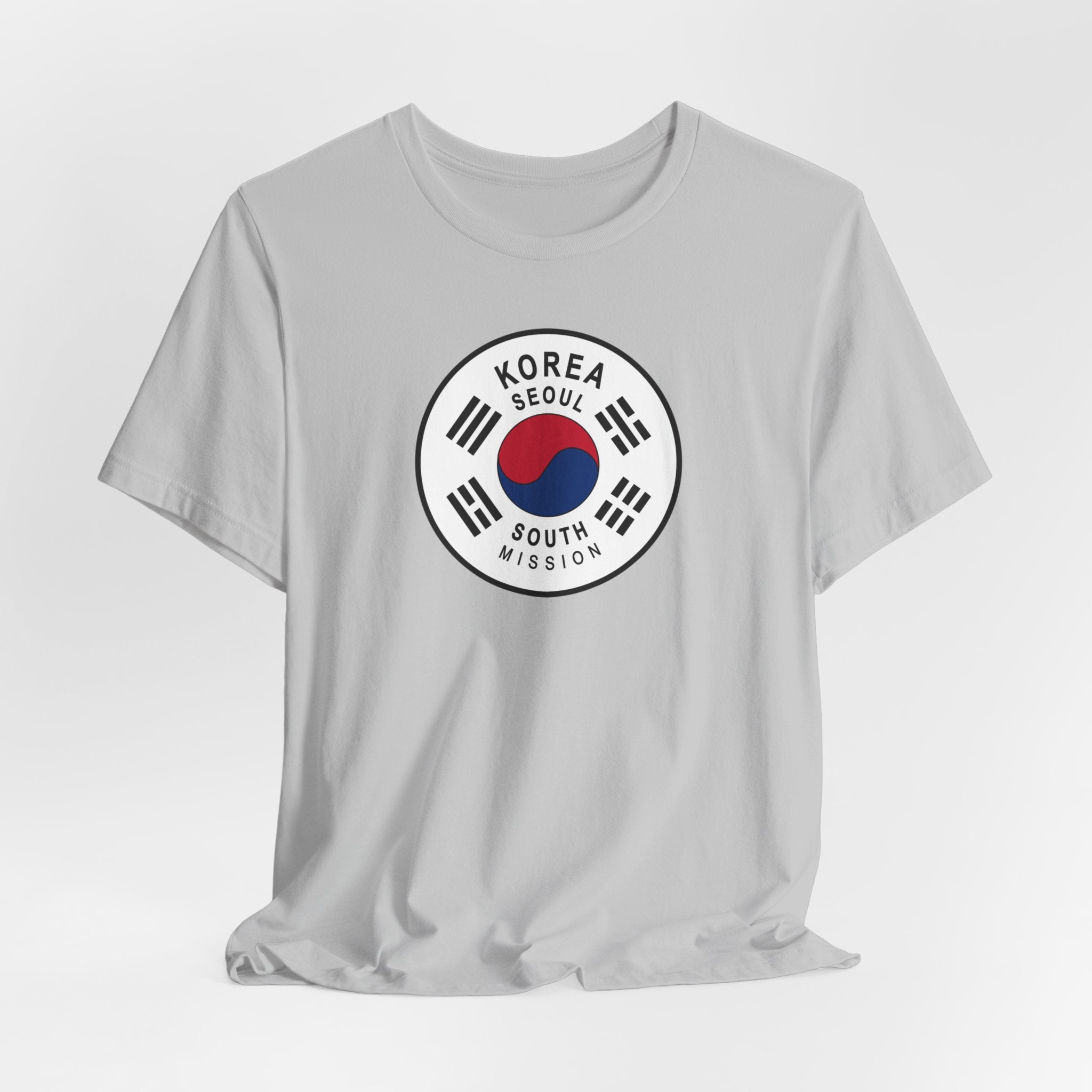 Korea Seoul South Mission Flag Logo (White Border) T-shirt - Latter-Day Saint LDS Missionary Gift - Book of Mormon