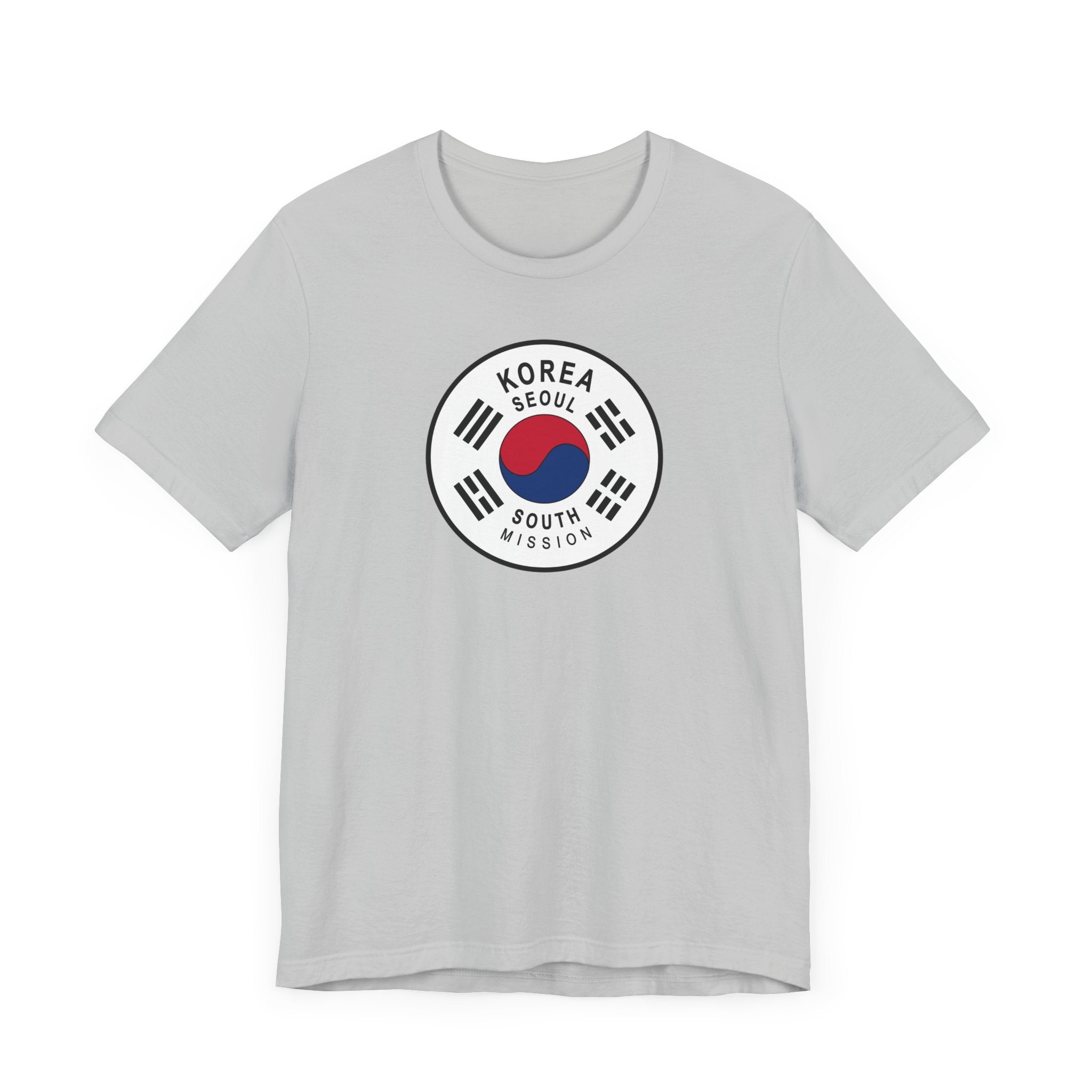 Korea Seoul South Mission Flag Logo (White Border) T-shirt - Latter-Day Saint LDS Missionary Gift - Book of Mormon