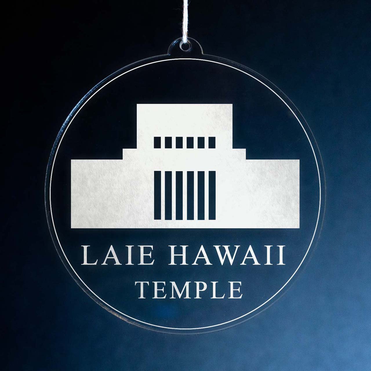 Laie Hawaii Temple Christmas Ornament - Latter-Day Saint LDS Missionary Gift - Book of Mormon