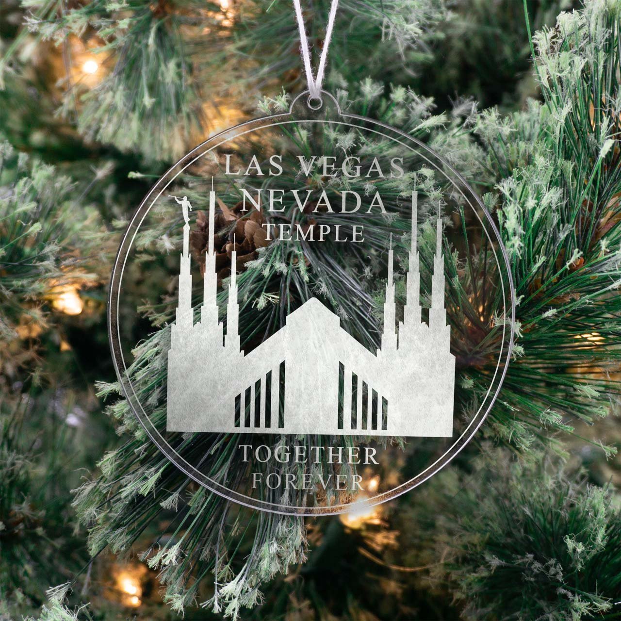 Las Vegas Nevada Temple Christmas Ornament - Latter-Day Saint LDS Missionary Gift - Book of Mormon