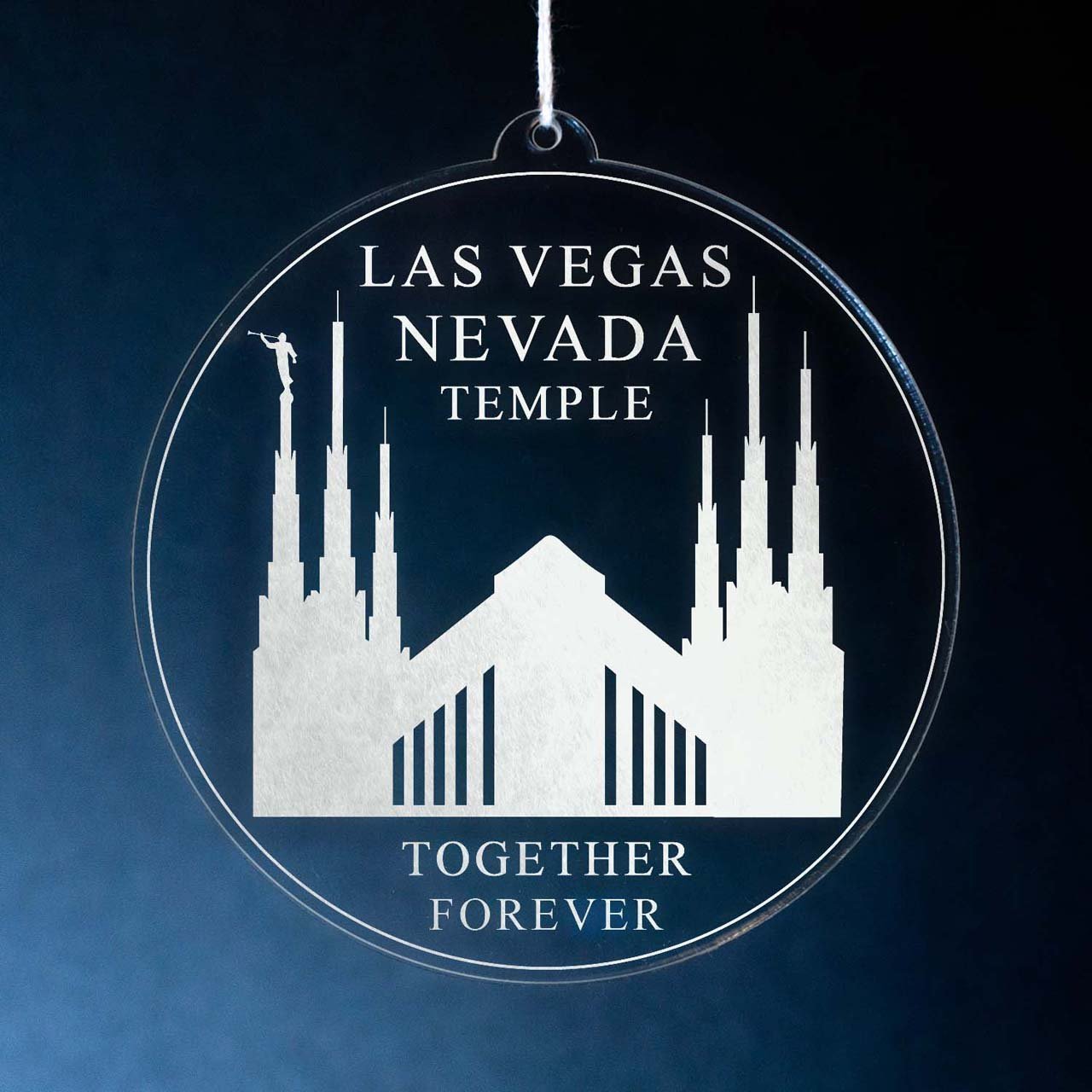 Las Vegas Nevada Temple Christmas Ornament - Latter-Day Saint LDS Missionary Gift - Book of Mormon