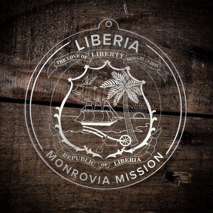 Liberia Monrovia Mission Christmas Ornament - Latter-Day Saint LDS Missionary Gift - Book of Mormon