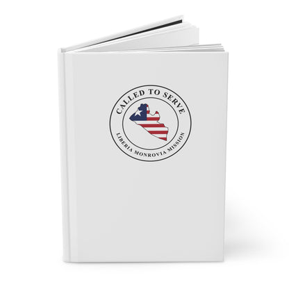 Liberia Monrovia Mission Flag Map Called to Serve White Hardcover Journal Matte - Latter-Day Saint LDS Missionary Gift - Book of Mormon