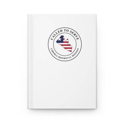 Liberia Monrovia Mission Flag Map Called to Serve White Hardcover Journal Matte - Latter-Day Saint LDS Missionary Gift - Book of Mormon