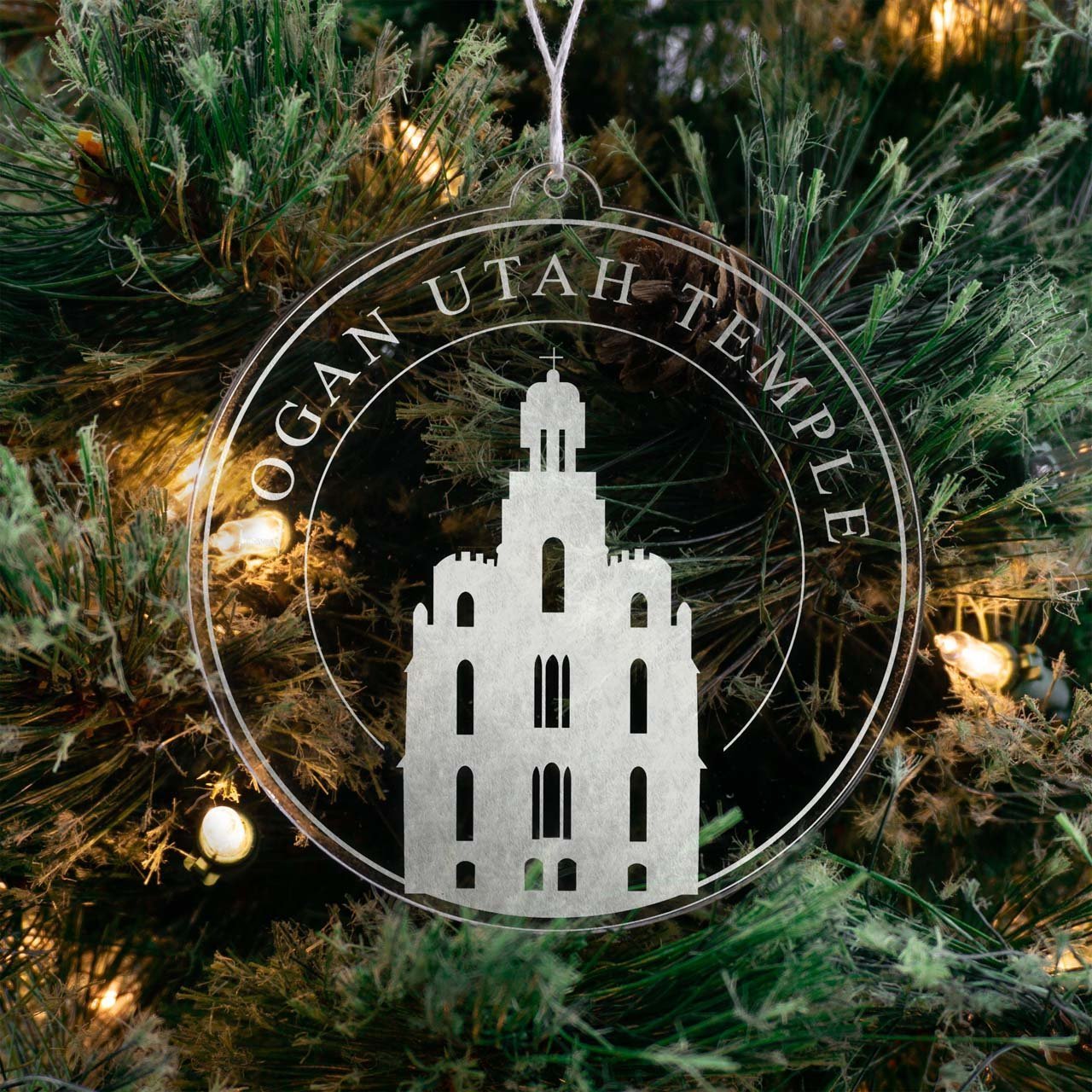 Logan Utah Temple Christmas Ornament - Latter-Day Saint LDS Missionary Gift - Book of Mormon