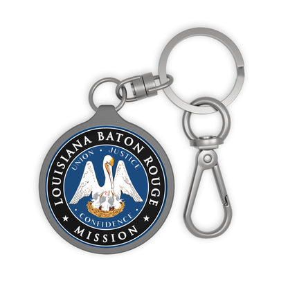 Louisiana Baton Rouge Mission State Flag Logo Key Tag - Mission Wishlist - LDS Missionary Gift Store